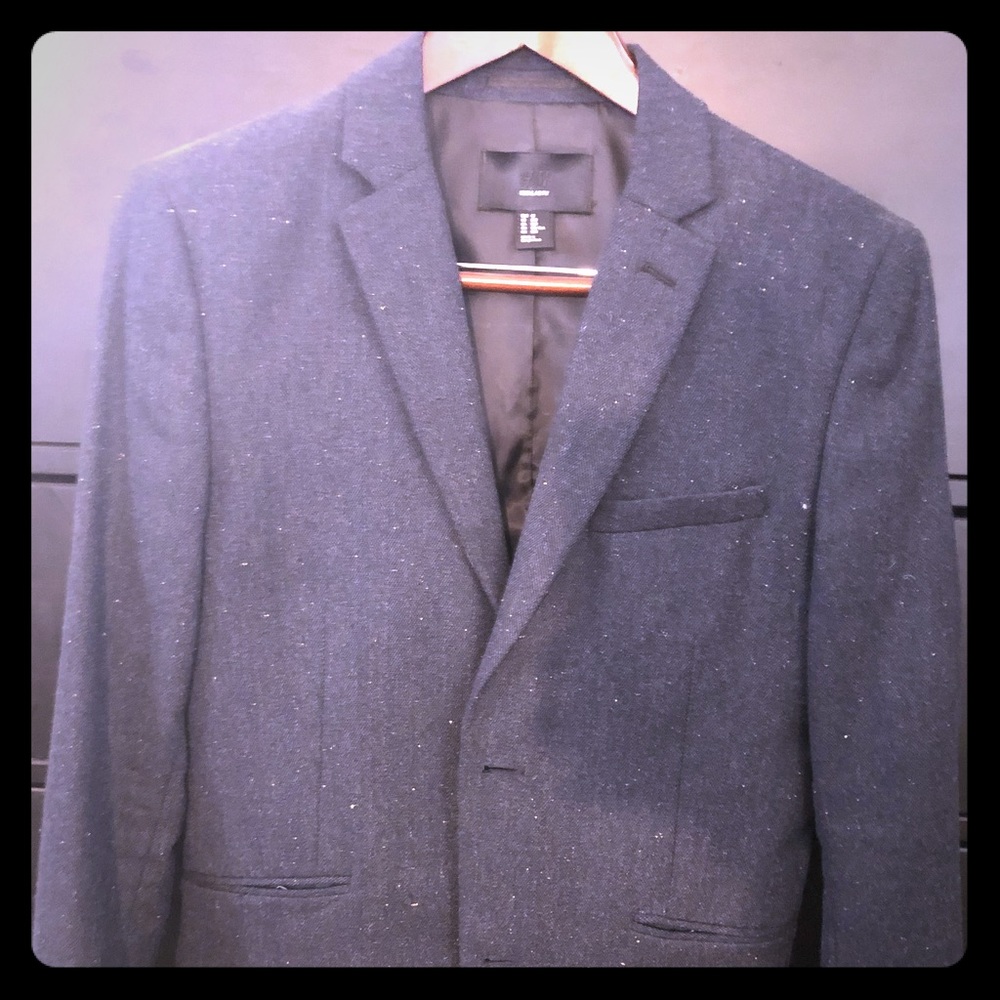 Men’s H&M Twill Blazer 38r Dark Grey